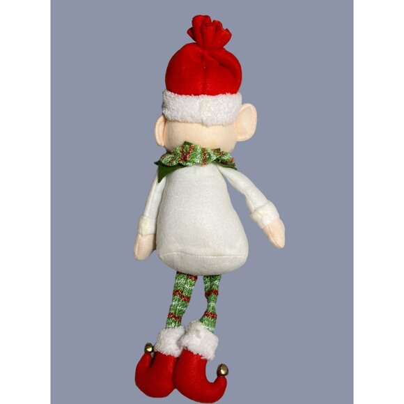 Plush Elf Doll With Curly Hair and Festive Outfit - Picture 11 of 11